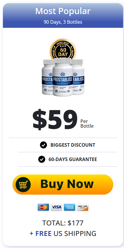 ProstaBliss 90-Day Supply – Premium Prostate Support Supplement for Optimal Health